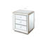 Armoire à miroir à trois tiroirs Flash Silver