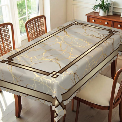 Geometric Tablecloth 152x220cm Rectangular Geometric Pattern Party Picnic Dinner Decoration Table Cover