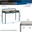 Bureau d'écriture Techni Mobili Modern Classic, noyer