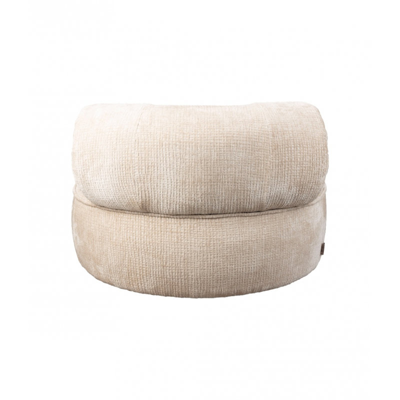 Tilbury Lounge Chair, Natural Beige Polyester