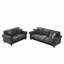 Sièges confortables en chenille de style moderne pour le décor du salon