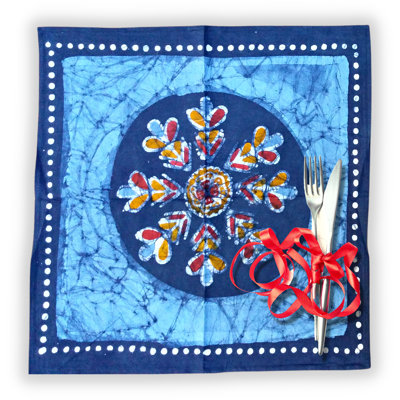 Pagur Batik Set of Four Cotton Napkins