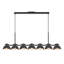 Atlas 42-in Black Linear Pendant
