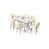 Marbre blanc / Chrome