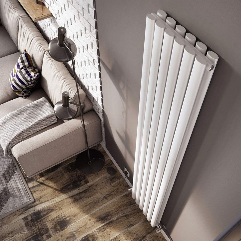 Vertical Flat Panel Radiators, White, 1800mm H x 235mm W