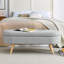 Banc de rangement repose-pieds ovale