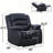 38" Wide Modern Soft Vegan Leather Manual Recliner-1835194097