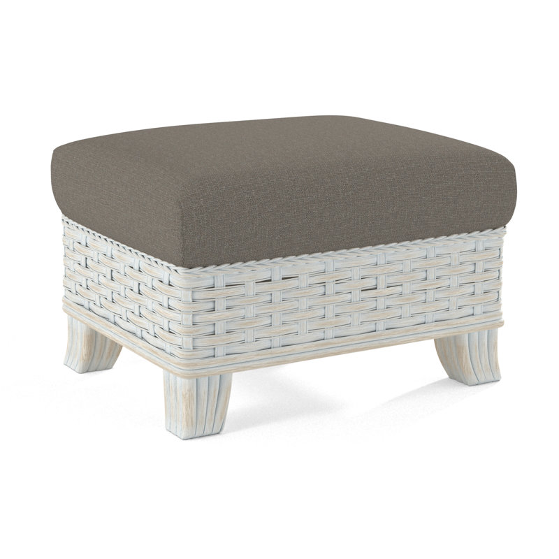 Somerset Ottoman, Bisque, Gray Sugar Performance