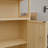 65" Tall 100% Bamboo Bathroom Storage Cabinet with Shelves and Doors, Freestanding Linen Cabinet with Open Shelves and Enclosed Storage for Bathroom, Laundry Room or Entryway