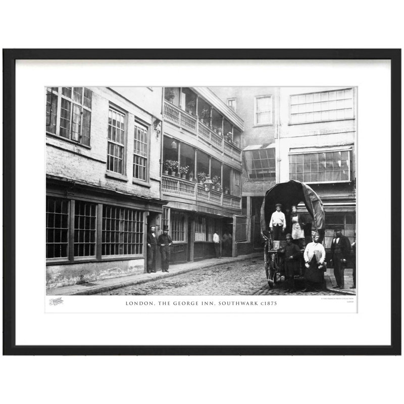 London, The George Inn, Southwark C1875 by Francis Frith - Single Picture Frame Print, 28cm H x 36cm W x 2.3cm D