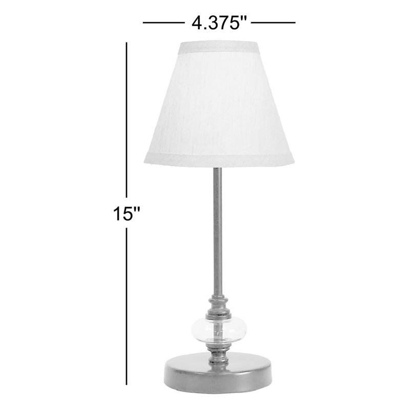 Ensemble de lampe de table 15 po Marcelina, Blanc mat, Vert olive