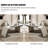 Rectangular Stone+Manufactured Wood with 3 drawers desk-109244657-109244656