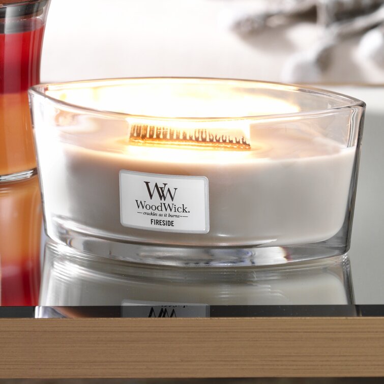 WoodWick Fireside HearthWick Ellipse Jar Candle (76106E) - Candle Emporium