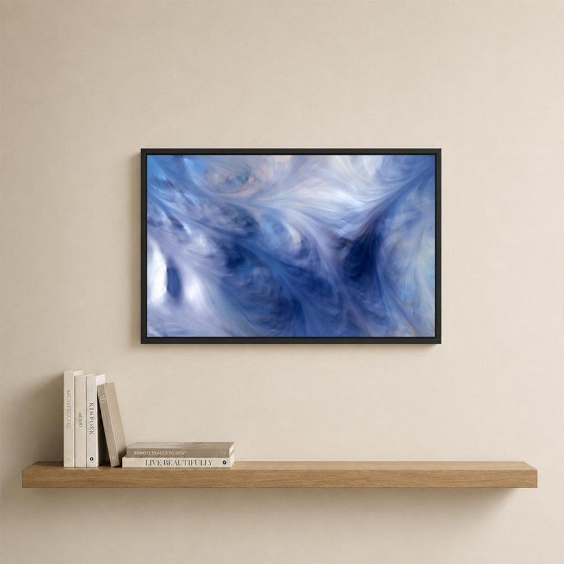 Jean 14:16. «Guidé par l'esprit» par Mark Lawrence, H 21,5 po x l 33,5 po x P 2 po, Cadre flottant, Noir