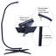 Support de hamac seulement - support en C en métal pour chaise hamac suspendue, balancelle - utilisation intérieure ou extérieure - capacité durable de 300 livres, noir