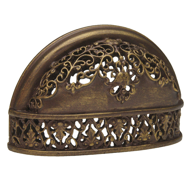 Juliane Grace 3 inches c.c. cup pull in Satin, Antique Brass