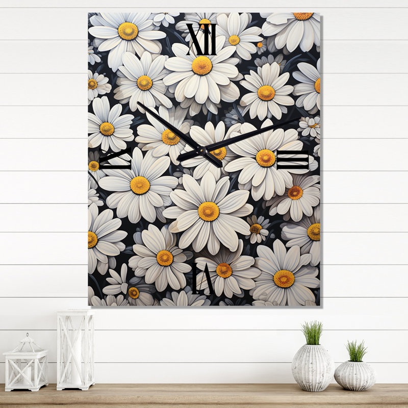 Horloge murale Bendte - Daisies, Petit