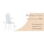 6 chaises de salle à manger blanches. Matériau en polyuréthane, pieds argentés. Coussin doux, ergonomique. Pieds coulissants. 20,4 po. Design minimaliste pour 6 maisons. Pieds en métal, matériau. Coussin en éponge respirant. Stable