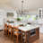Roxsanne 6 Light Dimmable Classic / Traditional Chandelier Rustic Linear Candle-Style Kitchen Island Light Fixture-400281903-364436818