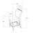 ARIYA DARK GREY BAR STOOLS 2PK