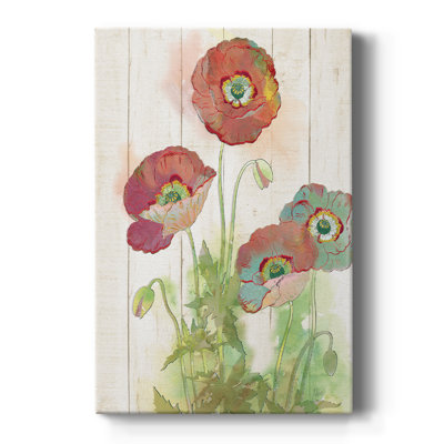 Poppy Play I -Gallery Wrarap Cavas