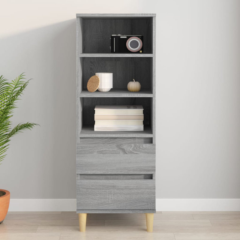 Kihana 40cm Sideboard, Grey/Oak