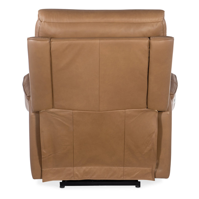 MS Recliner, Brown Genuine Leather