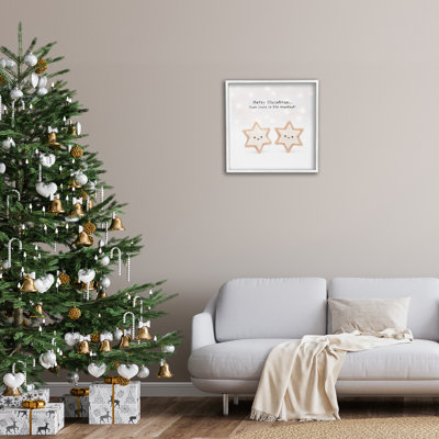 "Cadre de photo de phrase de biscuit de Noël" par Lemon & Sugar sur toile