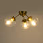 Plafonnier encastré 3 lumières moderne