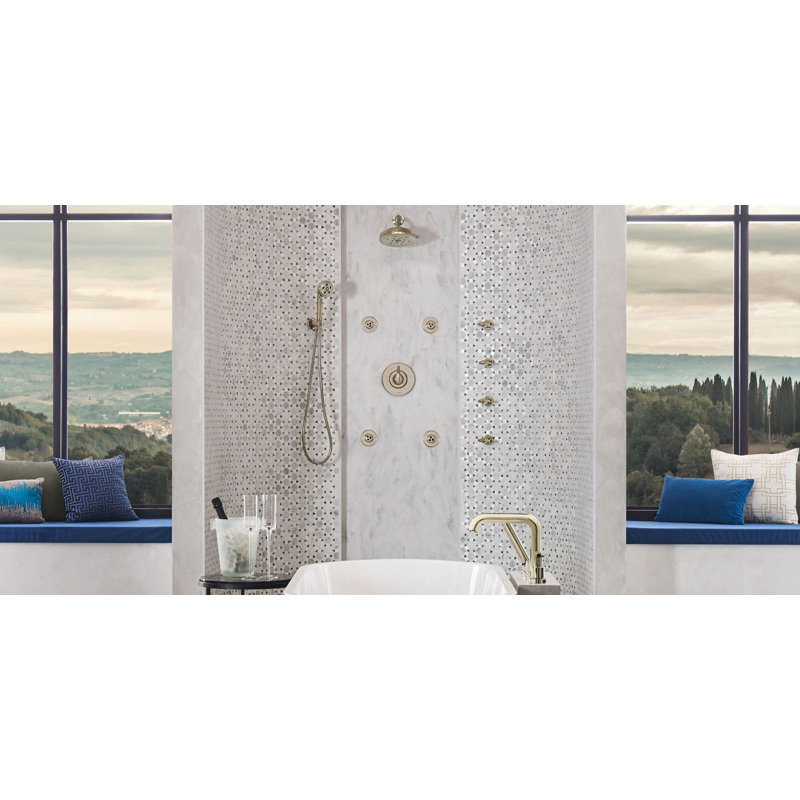 Litze® 4-Function Raincan Showerhead with H2OKinetic® Technology, Chrome