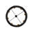Van 8 - Light Glass and Steel Dimmable Wagon Wheel Chandelier