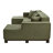 Noctis U-Shaped Corduroy Sectional Sofa with RGB LED Light Strip & 6 Pillows-128837916