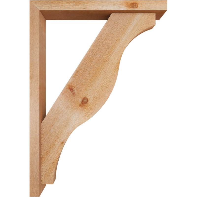 Support Funston Block avec support décalé, 40 x 28, Cèdre rouge occidental de l 4 po (scié brut)