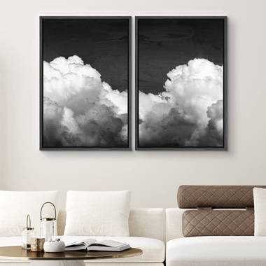 Framed Canvas Art - Nefelibata by Deandra Lee ( scenic & landscapes > Sky > Clouds art) - 26x18 in