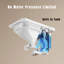 Toilette carrée bidet intelligente: sans réservoir, télécommande, chasse d'eau automatique, siège chauffant, gris mat