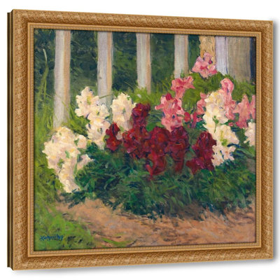 Flowers Before A Garden Fence (1909)