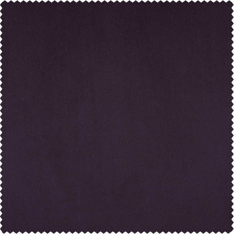 Loria Plush Velvet 100% Blackout Curtains For Bedroom, Living Room - Single Panel, 50" W x 96" L, Plum Blossom