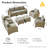 9 - Person Patio Furniture Set with Chairs, Outdoor Wicker Rattan Sectional Seating Group with Cushions, All Weather Sofa Conversation Set with Ottomans for Garden Backyard-28825024
