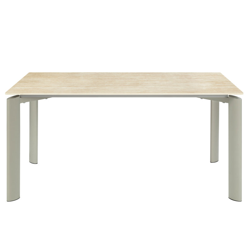 Table de salle à manger en céramique grise