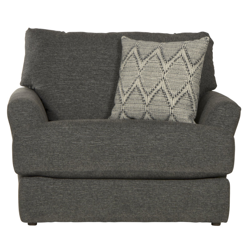 Fauteuil Huckabee, 100 % polyester gris