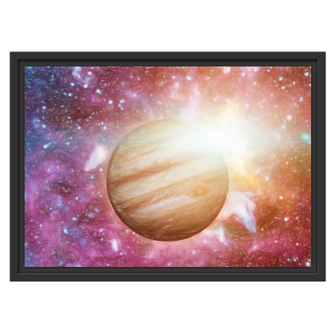 Gerahmtes Wandbild Planet JupiterUniversum