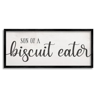 «Son of A Biscuit Eater Southern Country Slang», art mural sur toile tendue par Daphne Polselli