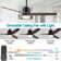 Bertrande 52 inches LED Ceiling Fan with 3 Wood Blades and Remote Control