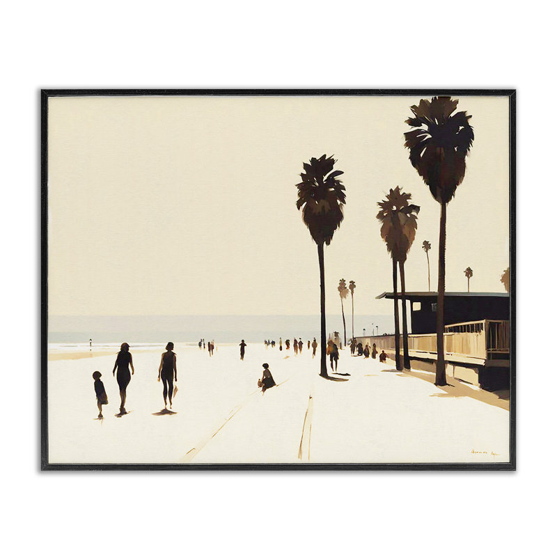  Vers la mer, estampe numérique de Noah Bay, Giclée encadrée noir minuit, H 11 po x l 14 po