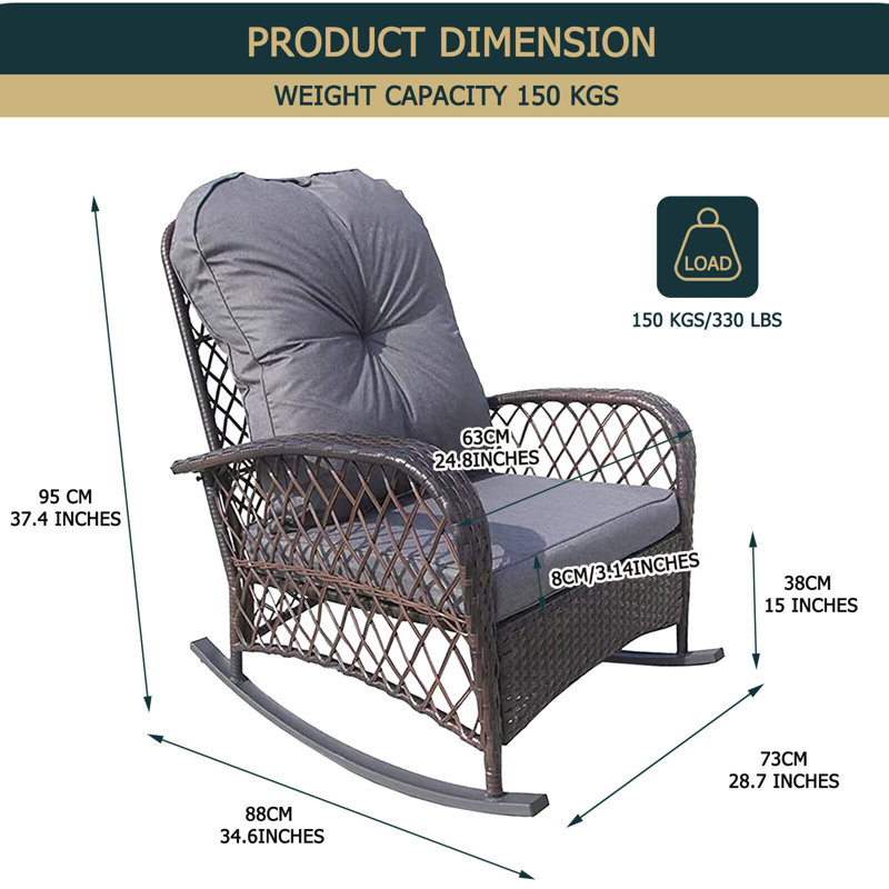 Charite Wicker Outdoor Chair, Brown