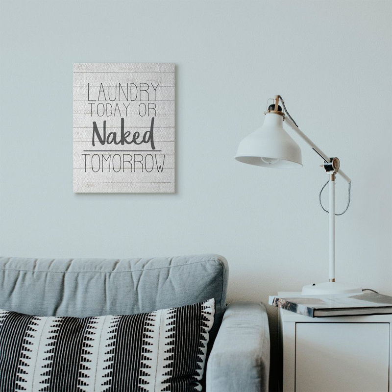 «Nu nu demain» par Kimberly Allen - impression d'art textuel, Toile tendue, H 20 po x l 16 po x P 1,5 po