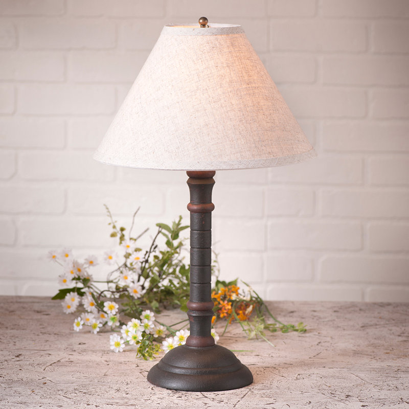 Klein Solid Wood Table Lamp, Hartford Black/Red