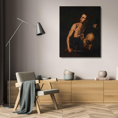 "David et Goliath" par Jusepe De Ribera - Art mural sur toile tendue avec châssis