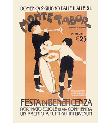 Monte Tabor by Ricordi Vintage Advertisement