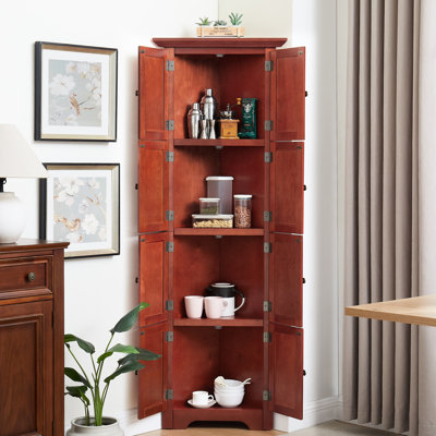Armoire de bureau à 8 portes avec tablettes réglables et charnières de 72 po de hauteur à 8 portes à ouverture en douceur